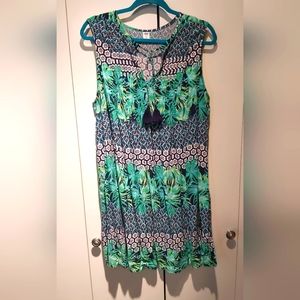 Old Navy tropical print swing dress